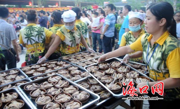 琼海公道美食文化节开席让游客感受海南旅游公道