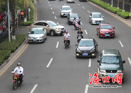 海口電動車整治行動開展半個月 黃牌車不再滿街跑