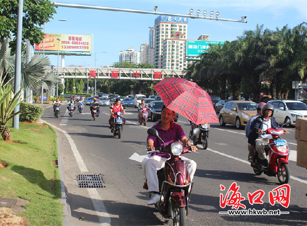 海口電動車整治行動開展半個月 黃牌車不再滿街跑