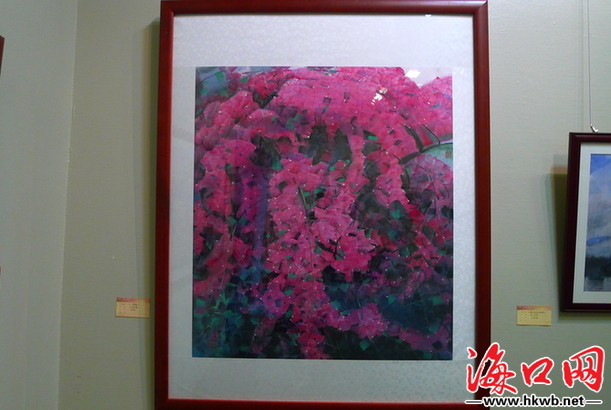 著名畫(huà)家王昌楷國(guó)畫(huà)作品《三角梅》