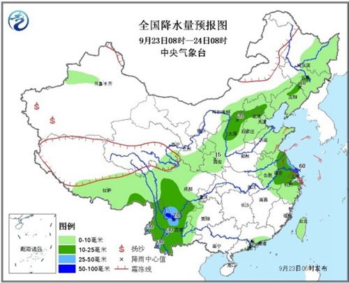 “凤凰”继续影响中国东部沿海华北东北等地降温