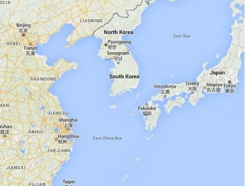 资料图片:首尔市政府20日消息,谷歌地图没有标注韩国首都"首尔".