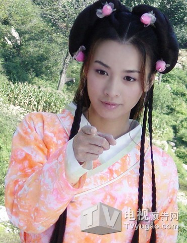 大家的童年记忆"花姑子,张庭饰演,算是小妖一枚,甜甜的,美美的,绝对