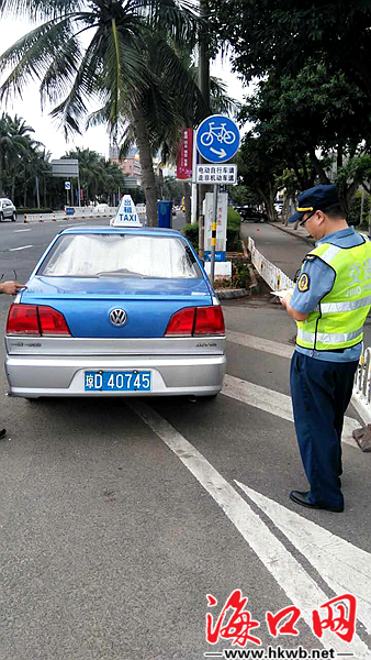 整治行动显成效 海口4月查处异地营运出租车69辆