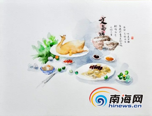 海南烹饪协会成立30周年 发布手绘海南美食明信片