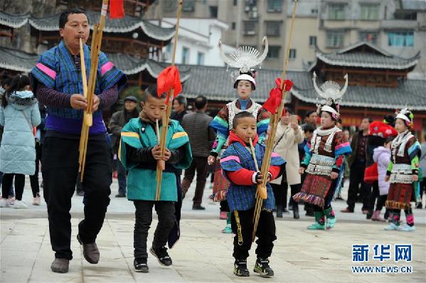 （社會(huì)）（4）貴州凱里：蘆笙舞步鬧新春