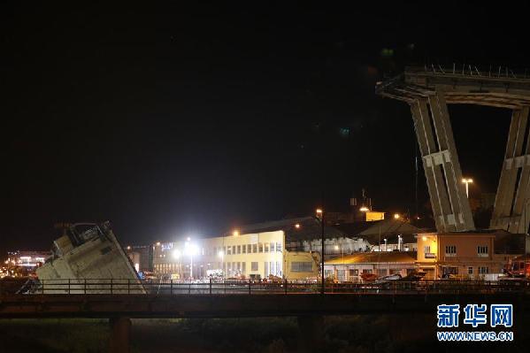 （国际）（4）意大利发生公路桥垮塌事故 至少20人死亡