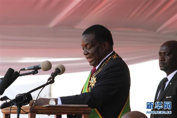 （国际）（2）姆南加古瓦宣誓连任津巴布韦总统