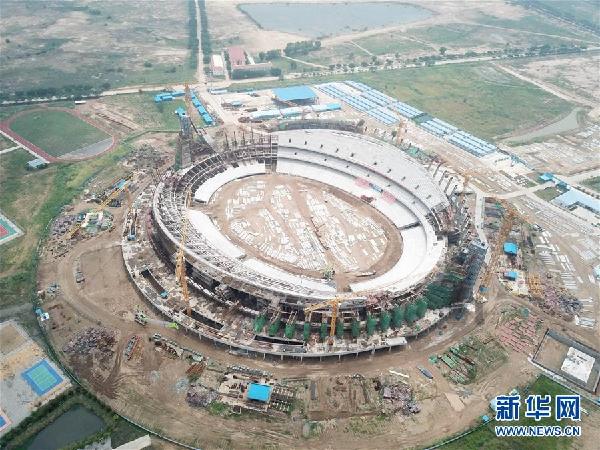（XHDW）（3）中国援建柬埔寨国家体育场主体结构封顶