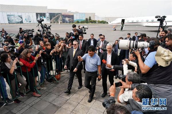 （XHDW）（3）莫拉莱斯抵达墨西哥接受政治庇护