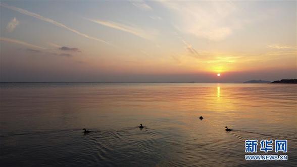 （环境）（5）落日余晖映巢湖