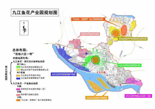 佛山市南海区九江鱼花产业园总体规划图.图:九江镇农业农村办公室