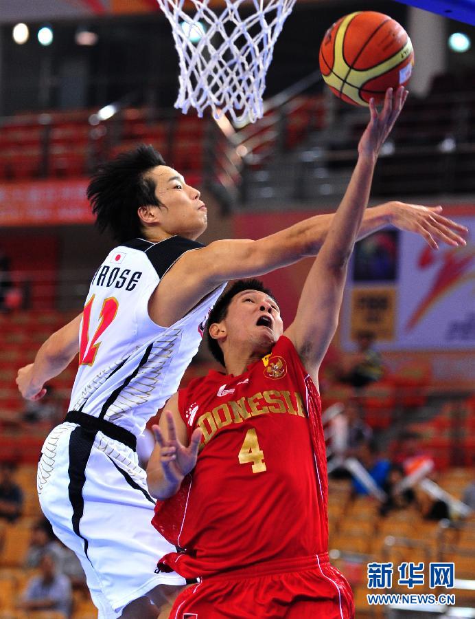 篮球亚锦赛:日本击败印尼图片频道 - 海口网 - 海