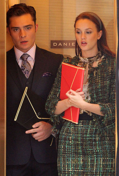 《<em>绯闻女孩</em>》亮相上海 盘点B与C情侣造型_装