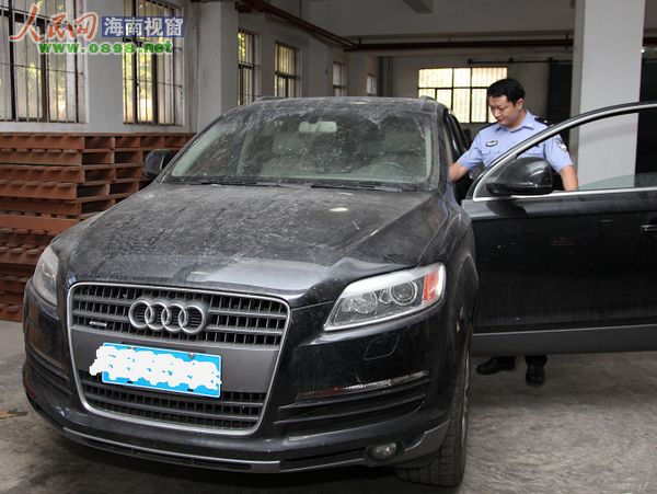 8部进口高档汽车整齐的停放在一起,这不是某汽车博览会上的场景高清图片