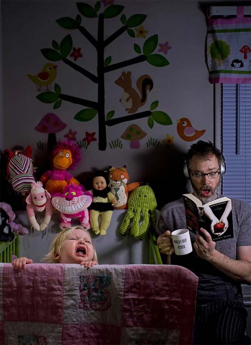 爸和淘气女儿滑稽合照 趣图洋溢浓浓<em>父女情</em>_大