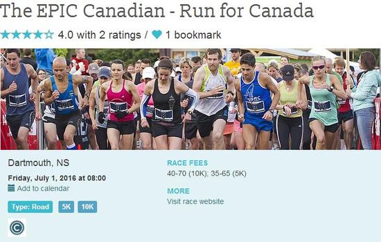 跑步庆祝国庆节 加拿大日12个特色跑步赛事精