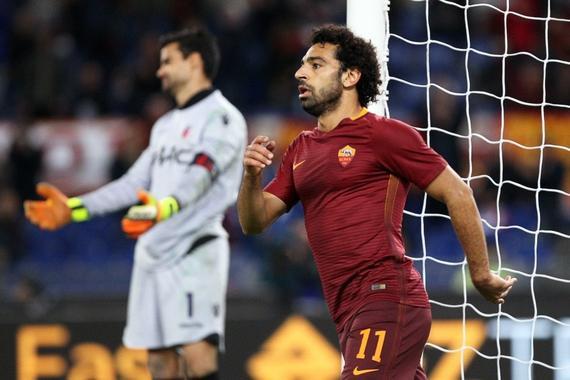 意甲-萨拉赫首个帽子戏法 罗马3-0胜仍压AC米