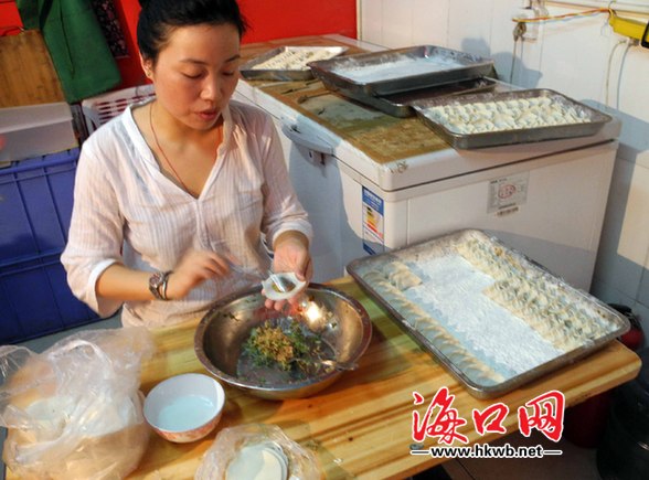 海口:速冻食品信任危机致菜市场手工水饺生意