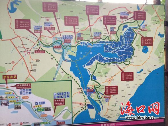 春节自驾游 文昌八门湾景区旅游红火