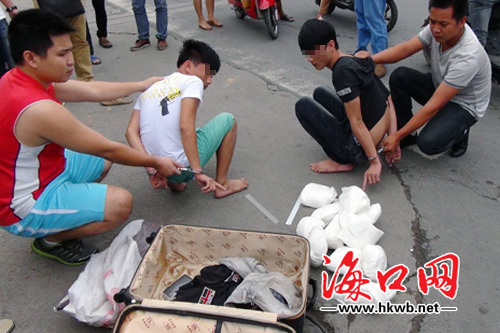 广东团伙三亚贩毒被抓 缴获毒品12公斤神仙水23瓶