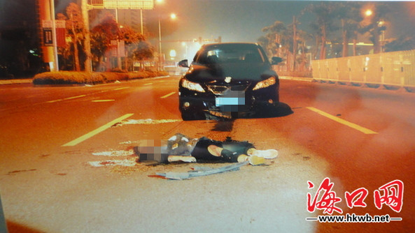 海口:女子深夜遭高中生驾车撞死 身份不明警方征线索