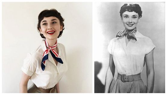 比利时少女痴迷复古造型 重现电影和小说经典人物