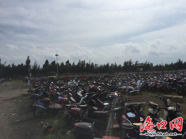 电动车被扣取回或需半月 海口交警:车主出行要