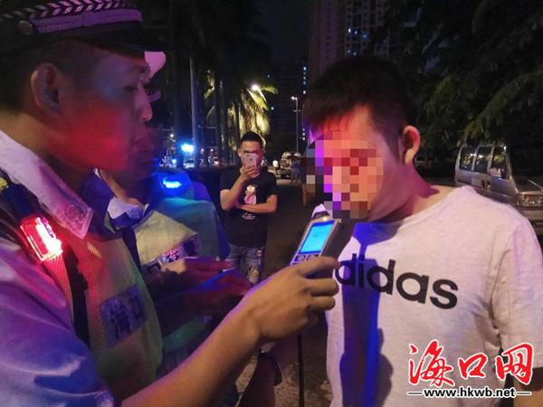 同一地点两次酒驾被查 海口一男子被吊销驾驶