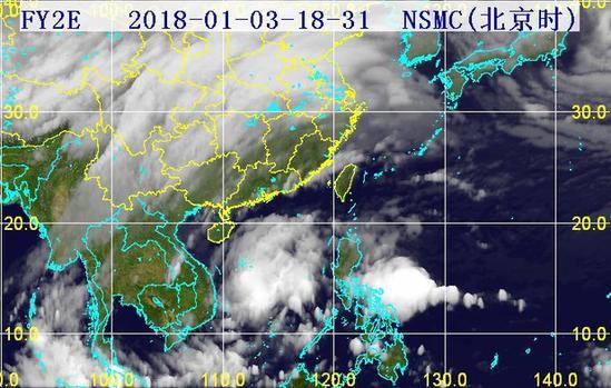 2018年第1号台风布拉万生成 将逐渐靠近越南