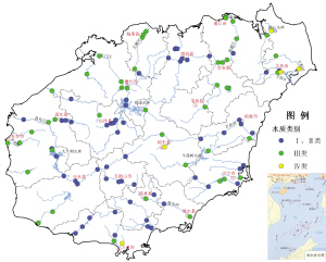 第四季度主要河流,湖库水质状况海南岛近岸海域水质下半年,海南岛近岸