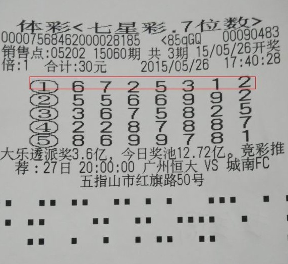五指山"帽子姐"兑走七星彩382万元大奖 捐2万元